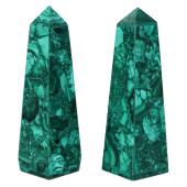 PAIR OF POLISHED NATURAL MALAC