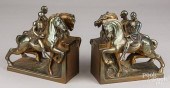 PAIR OF POMPEI BRONZED BOOKEND
