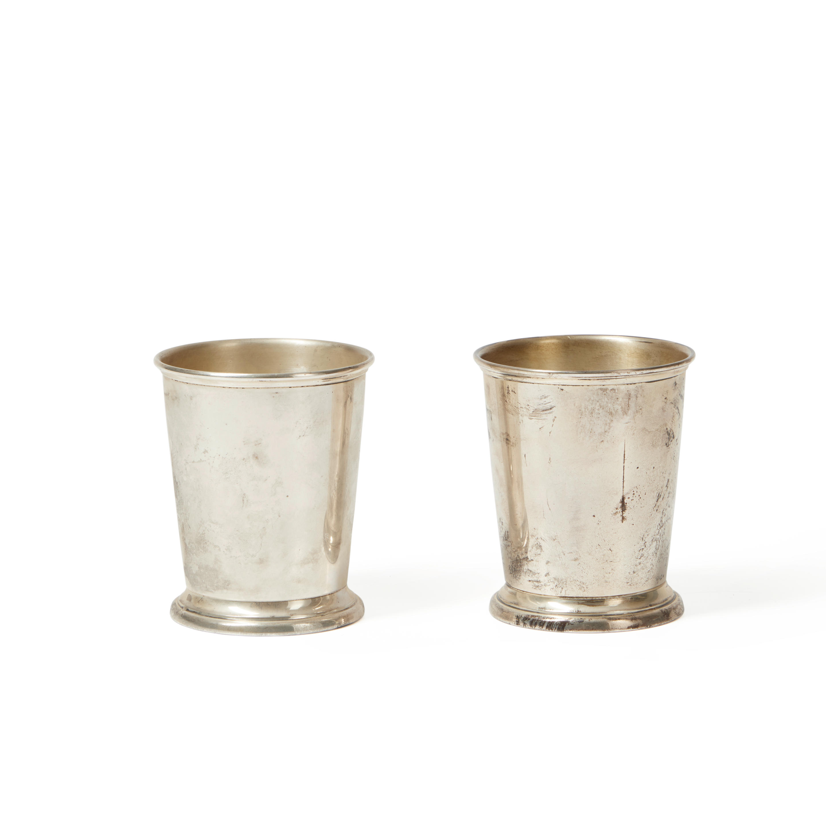 PAIR OF POOLE STERLING SILVER JULEP