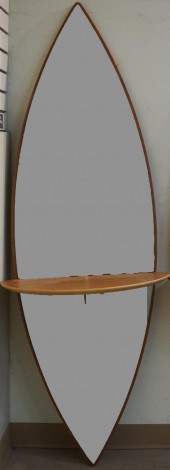 PAIR OF PORADA TEAK NAVETTE SH