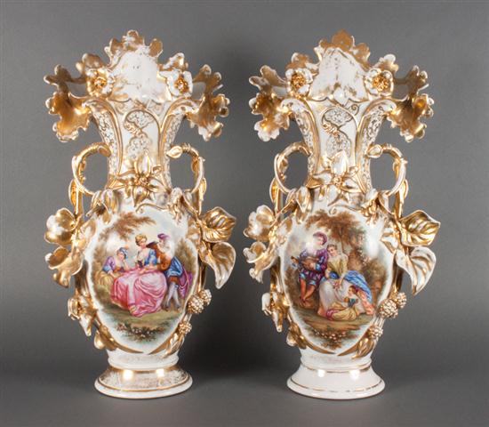 Pair of Porcelain de Paris