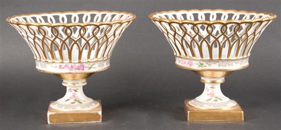 Pair of Porcelain de Paris