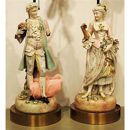 Pair of Porcelain Figures 	 