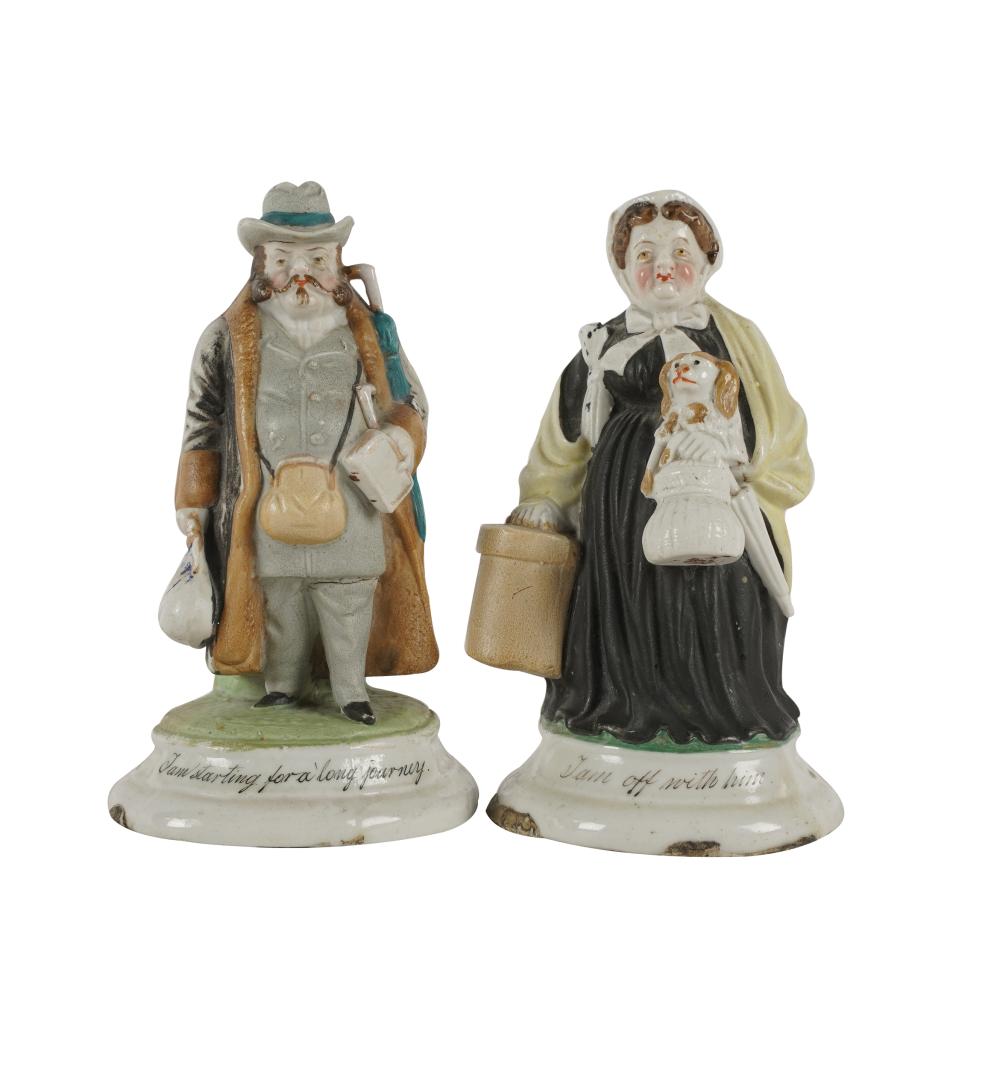 PAIR OF PORCELAIN MATCH