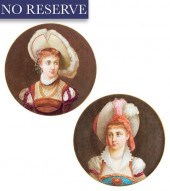 PAIR OF PORCELAIN SEVRE STYLE