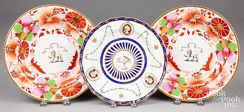 PAIR OF PORCELAIN SHALLOW BOWLS AND
