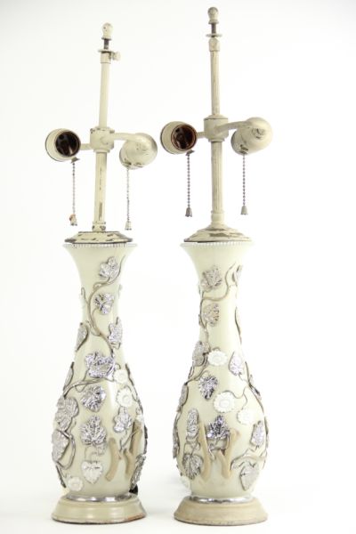 Pair of Porcelain Table