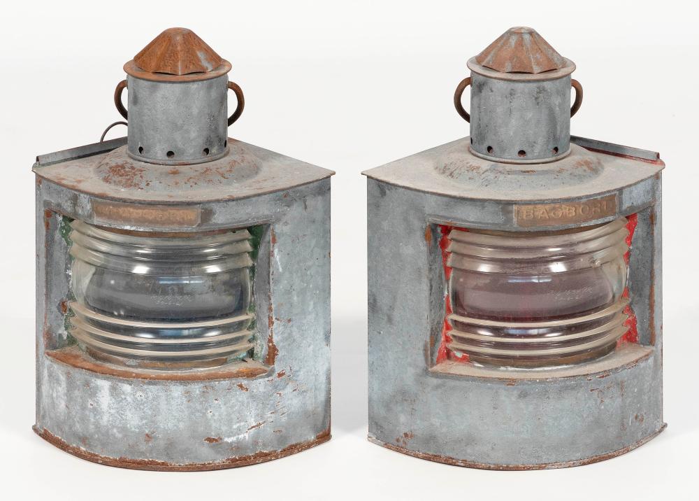 PAIR OF PORT AND STARBOARD LIGHTS