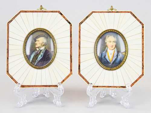 PAIR OF PORTRAIT MINIATURES