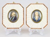 PAIR OF PORTRAIT MINIATURES GO