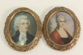 PAIR OF PORTRAIT MINIATURES To