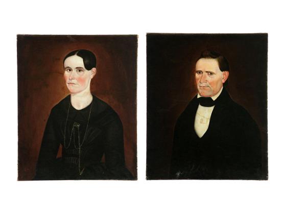 PAIR OF PORTRAITS (AMERICAN SCHOOL