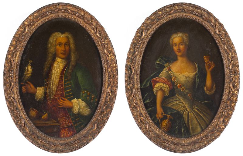 Pair of Portraits att. Nicolas de