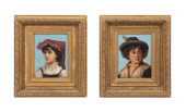 PAIR OF PORTRAITS, C. 1890, OI