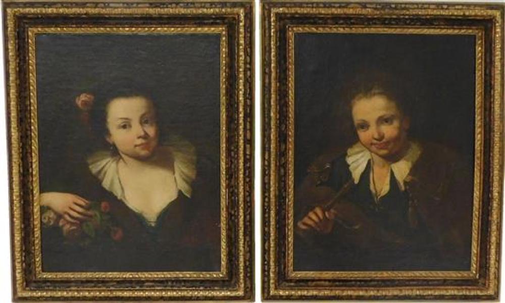PAIR OF PORTRAITS IN THE MANNER