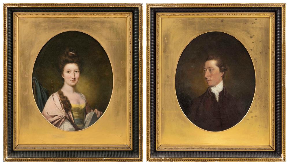 PAIR OF PORTRAITS OF SIR JOHN AND