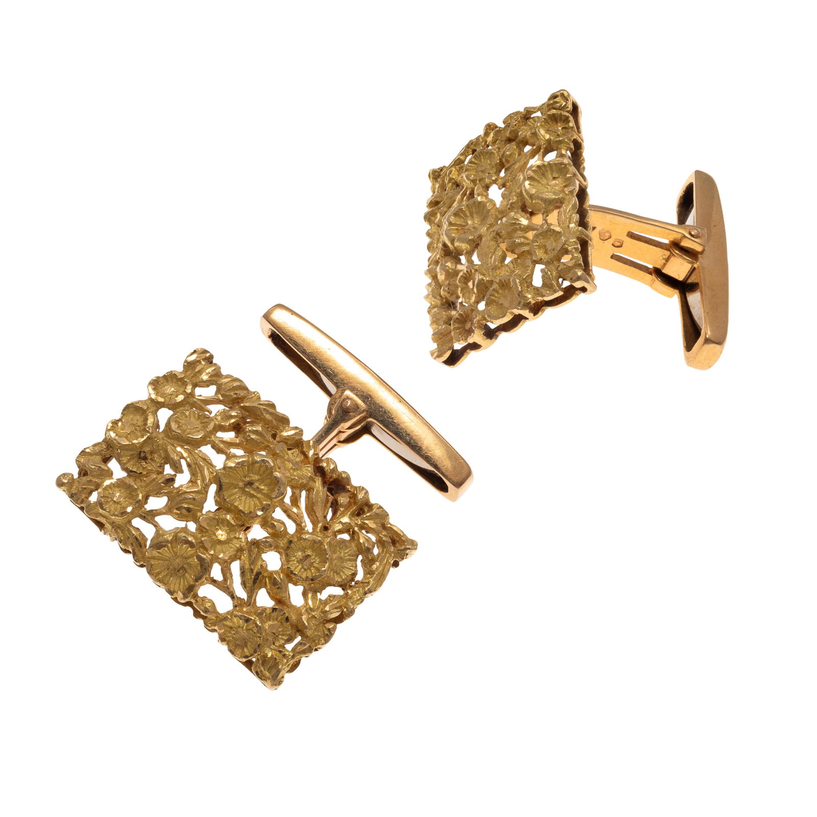 PAIR OF PORTUGUESE 19K YELLOW