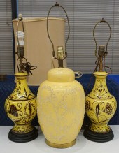 PAIR OF PORTUGUESE GLAZED CERA