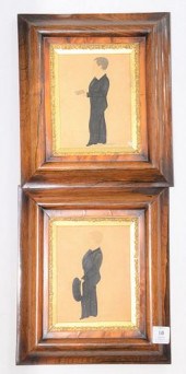 PAIR OF PRIMITIVE FULL LENGTH