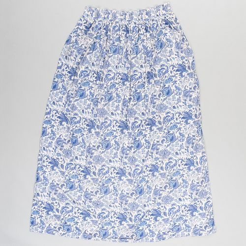 PAIR OF PRINTED COTTON CURTAINS,
