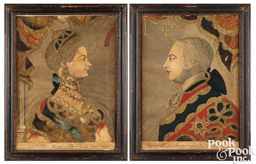 PAIR OF PROFILE PORTRAITS, 18TH