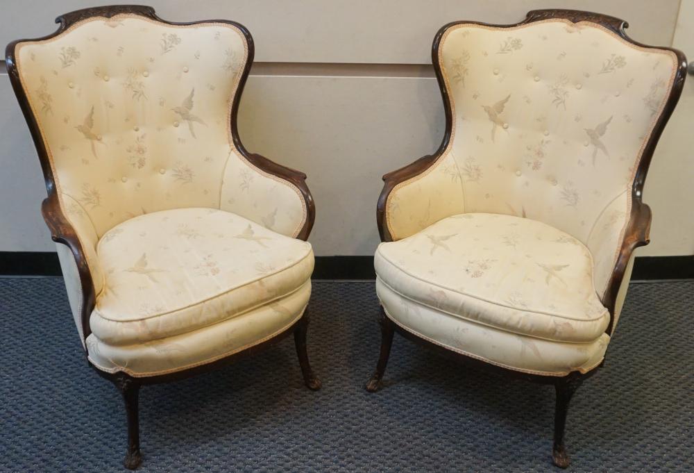 PAIR OF PROVINCIAL STYLE MAHOGANY