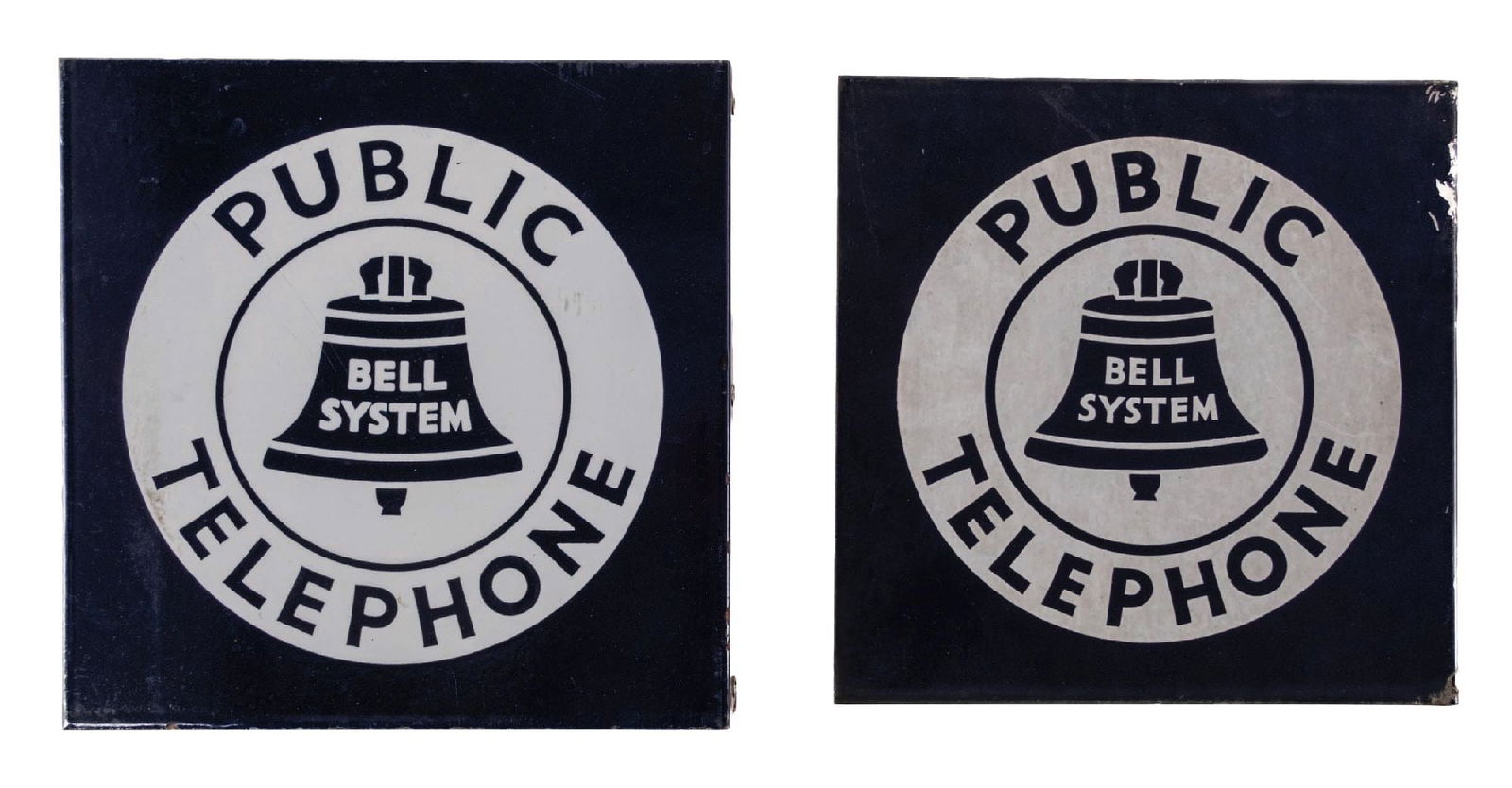PAIR OF PUBLIC TELEPHONE