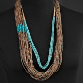PAIR OF PUEBLO STRAND NECKLACE