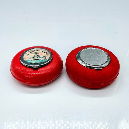 PAIR OF PURSETTE TRAVEL ASHTRAYS