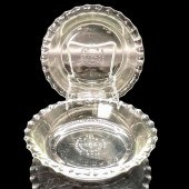 PAIR OF PYREX GLASS SMALL PIE