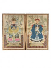 PAIR OF QING DYNASTY ERA ANCES