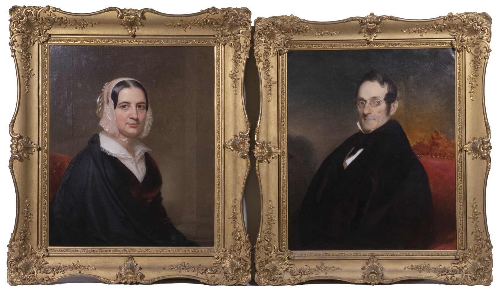 PAIR OF QUALITY OIL PORTRAITS,