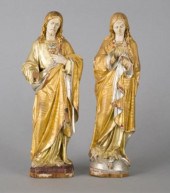 PAIR OF QUEBEC RELIGIOUS STATU