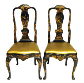 PAIR OF QUEEN ANNE CHAIRS, ENG