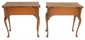 PAIR OF QUEEN ANNE FORM SIDE/