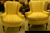 Pair of Queen Anne style wing