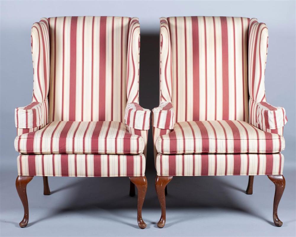 PAIR OF QUEEN ANNE STYLE MAHOGANY