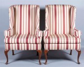 PAIR OF QUEEN ANNE STYLE MAHOG