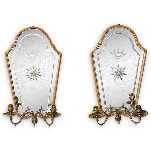 PAIR OF QUEEN ANNE STYLE GILTWOOD