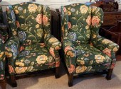 PAIR OF QUILTED UPHOLSTERED WI