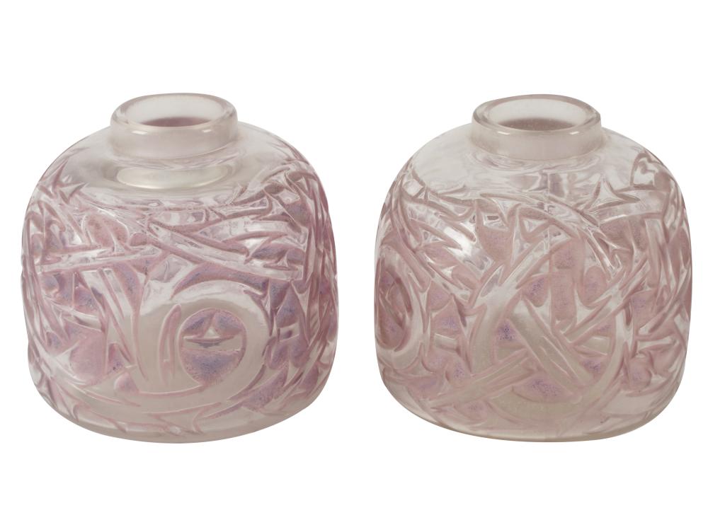 PAIR OF R. LALIQUE "EPINES" PERFUME