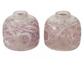 PAIR OF R. LALIQUE "EPINES" PE