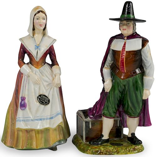 PAIR OF RADNOR PILGRIM PORCELAIN