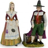 PAIR OF RADNOR PILGRIM PORCELA