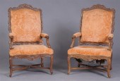 PAIR OF RÃƒâ€°GENCE STYLE CARV