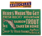 PAIR OF RAINBOW TROUT & ARBUCK