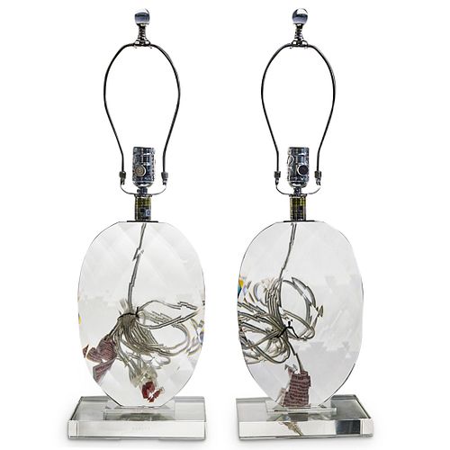 PAIR OF RALPH LAUREN CRYSTAL