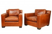 PAIR OF RALPH LAUREN LEATHER C