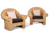 PAIR OF RALPH LAUREN WICKER AN