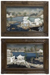 PAIR OF RARE CHINESE POLYCHROM